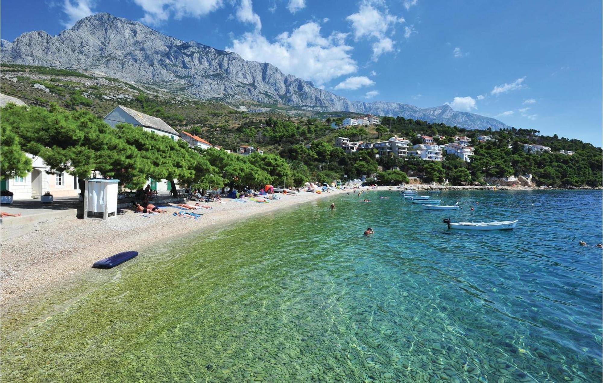 Nice Apartment In Krvavica With House Sea View Экстерьер фото